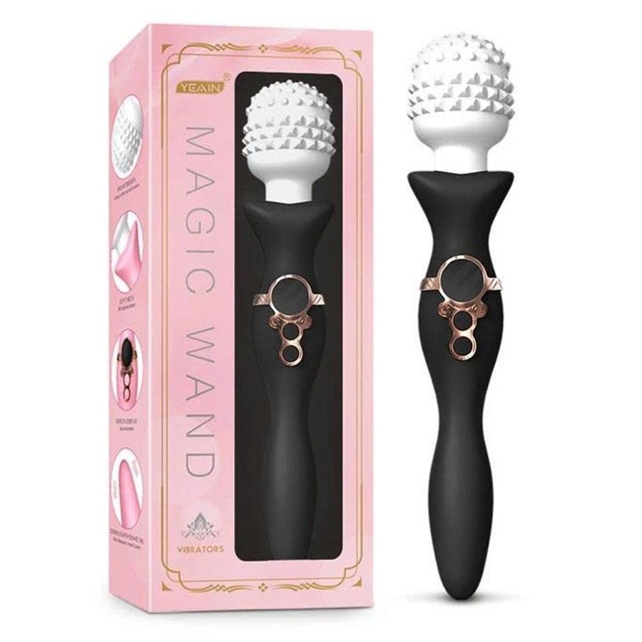 Chày rung tình yêu đầu có gai silicon kích thích 3 điểm