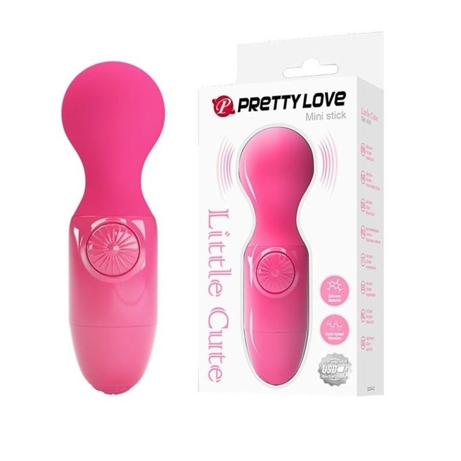 Chày rung mini silicon Pretty Love có núm xoay dài 12cm