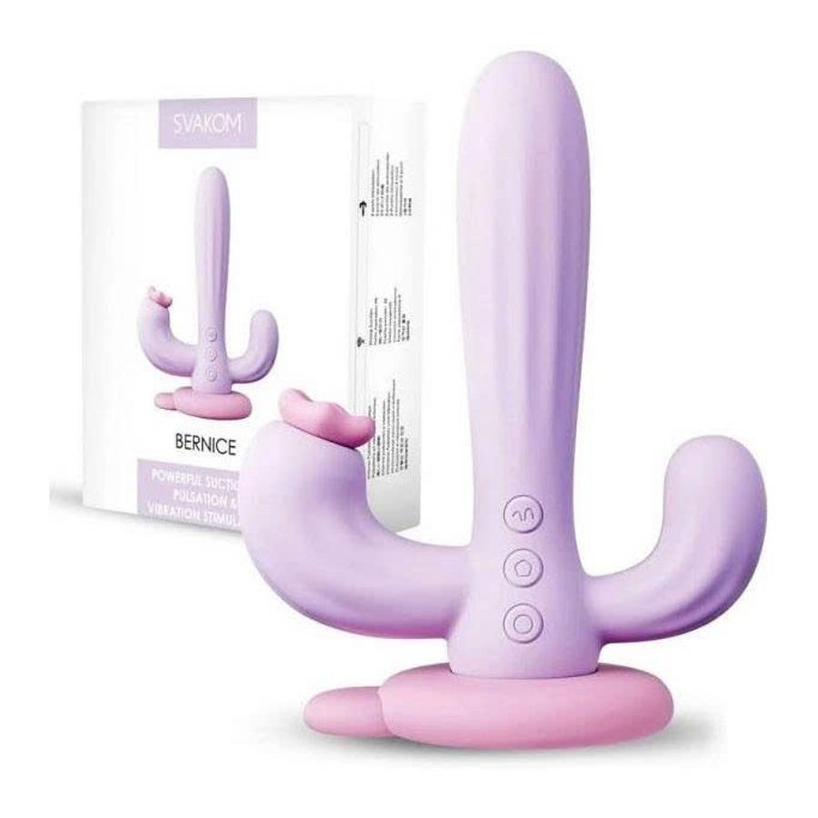 Máy rung silicon 3 đầu Svakom ngụy trang cây xương rồng