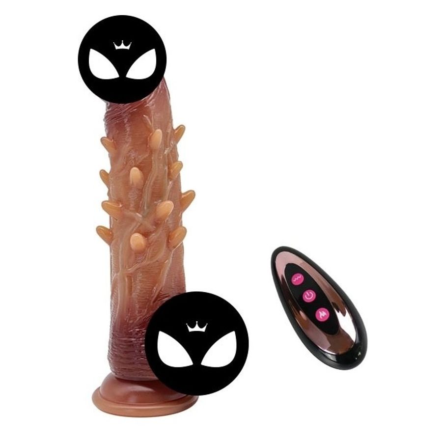 Dương vật giả silicon có gai mềm điều khiển xa dài 22cm