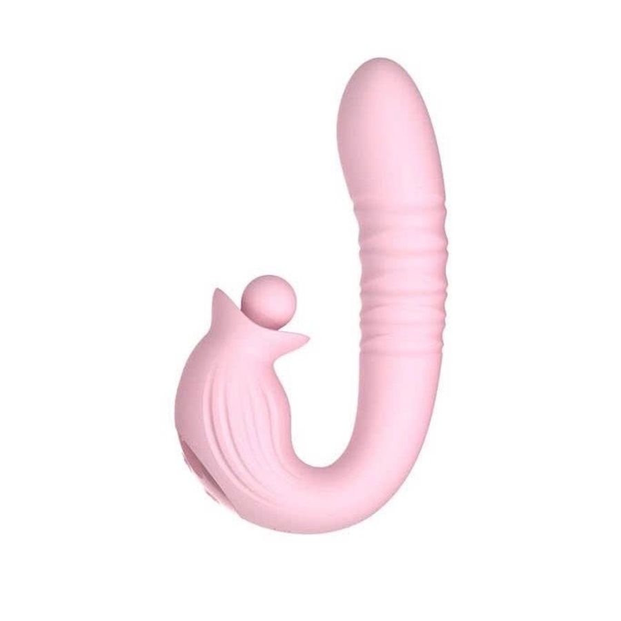 Máy rung hút thụt 2 đầu với 10 chế độ xoay 360 độ