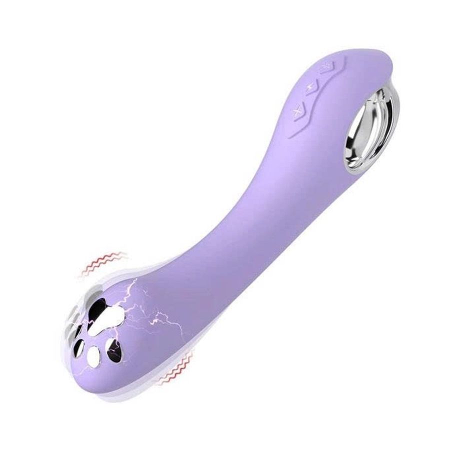 Máy rung sốc điện hình chân mèo sạc điện dài 18.9cm