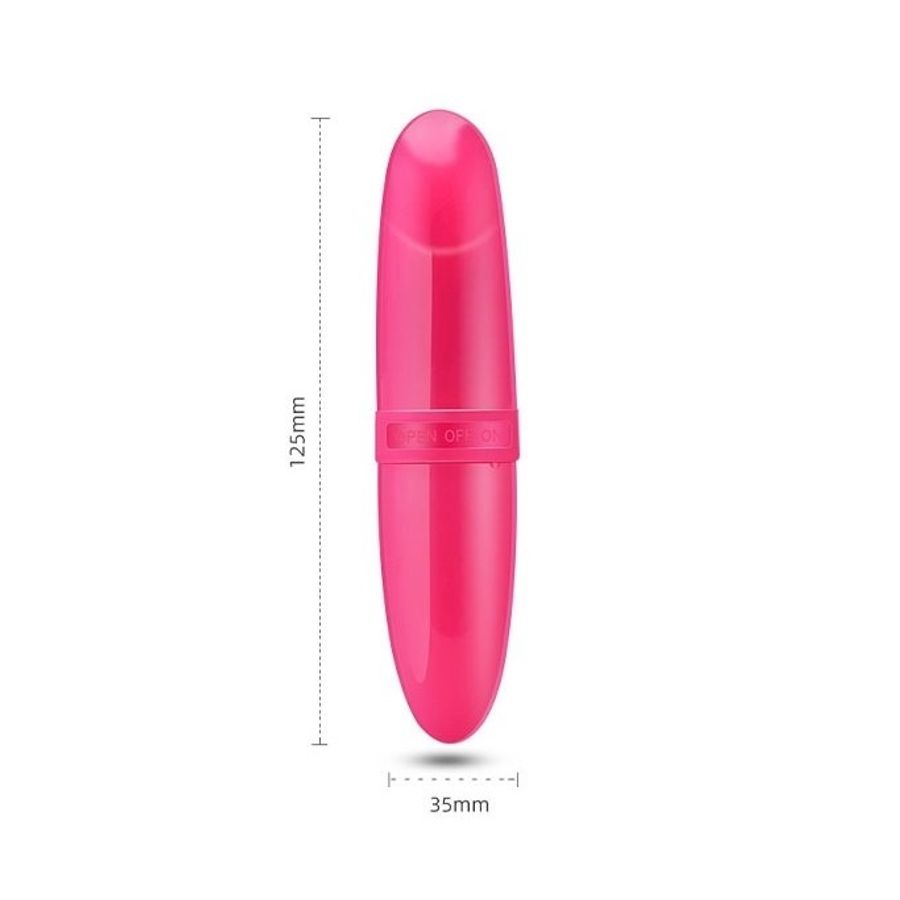 Trứng rung hình thỏi son dài 125mm làm bằng nhựa