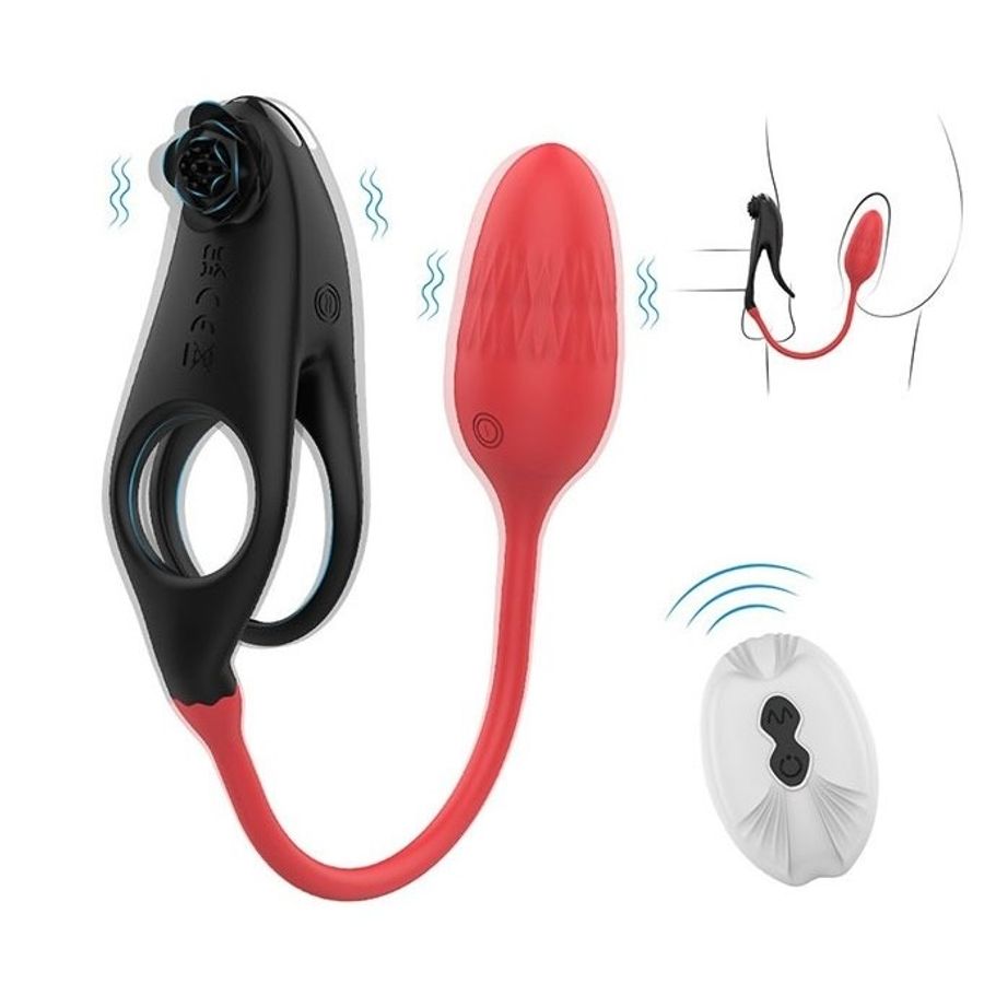 Vòng đeo dương vật chống xuất tinh sớm điều khiển từ xa