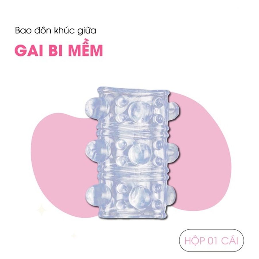 Đôn Dên Khúc Giữa Tăng Kích Thước Gai Bi Silicone