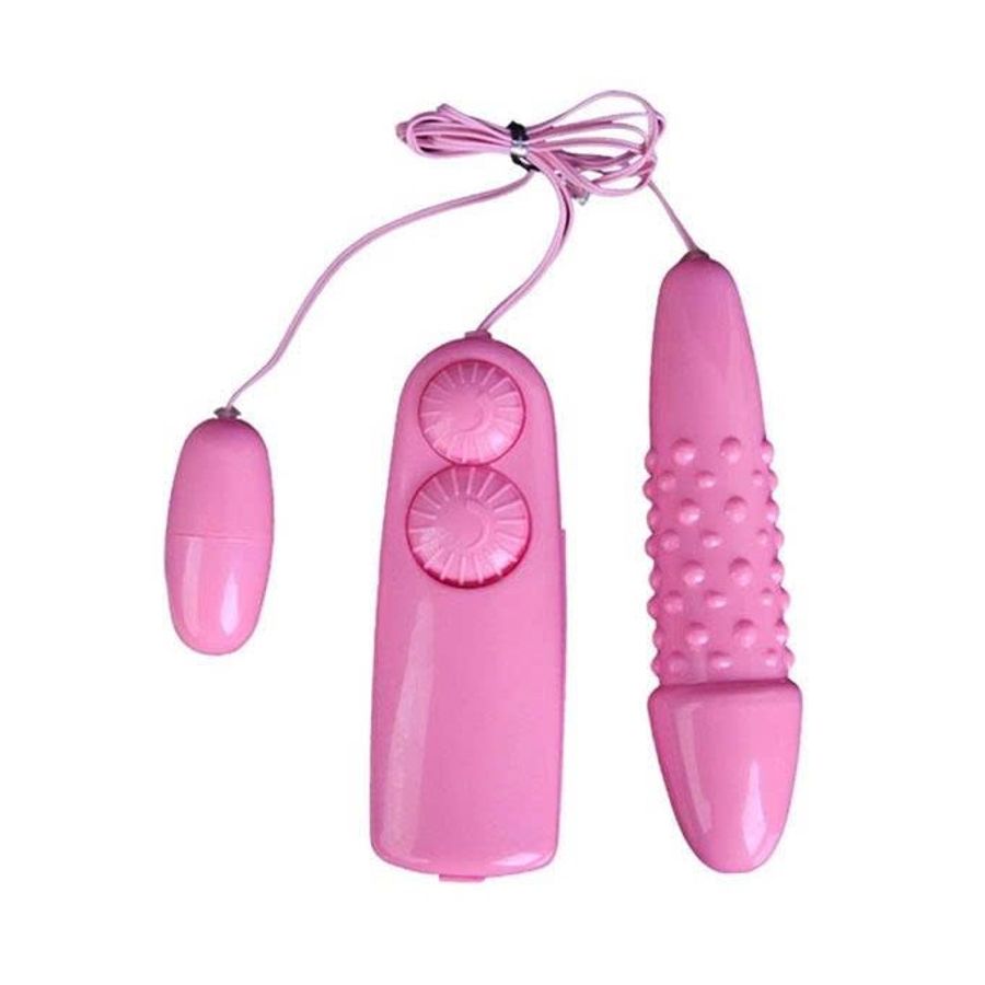 Trứng rung 2 đầu có gai màu hồng rung cực mạnh