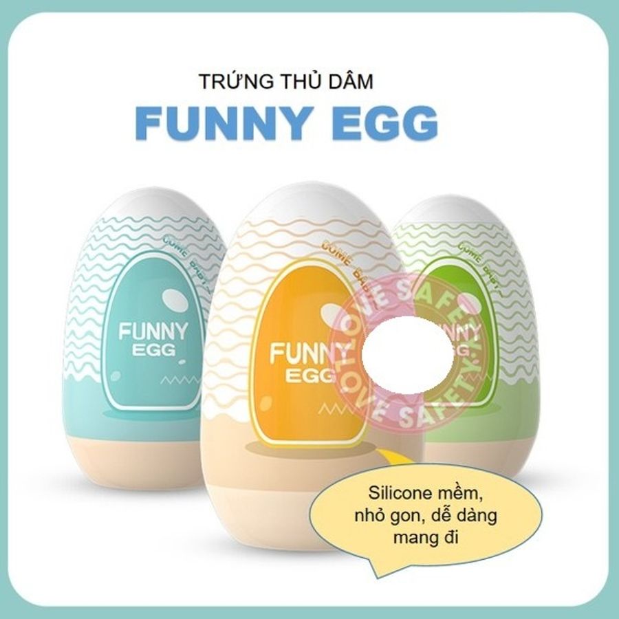 Trứng Giả Dạng Âm Đạo Funny Egg Silicone Siêu Mềm