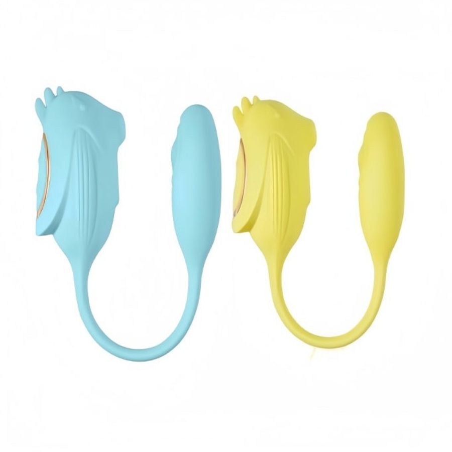 Trứng rung silicon 2 đầu có 10 chế độ hút dài 31cm