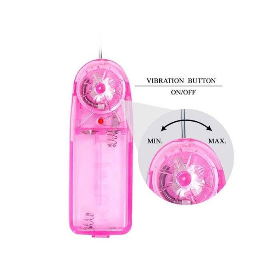  Trứng rung nhựa 2 đầu có dương vật dài 8.9cm