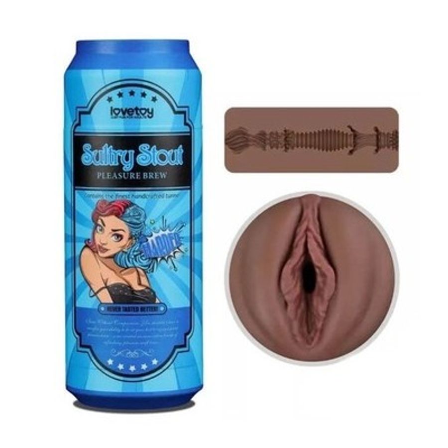 Cốc âm đạo giả âm đạo nâu chất liệu silicon dẻo dài 19.8cm