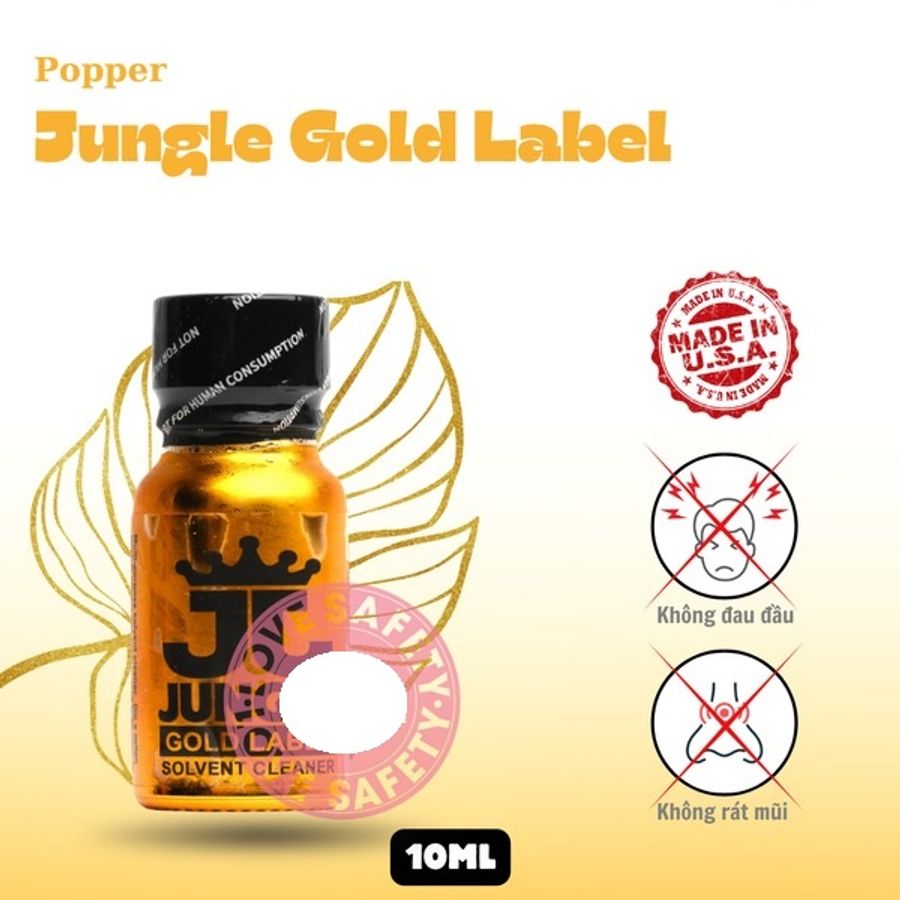 Chai hít tăng kích thích quan hệ Popper Jungle Juice Gold Label Chai 10ml