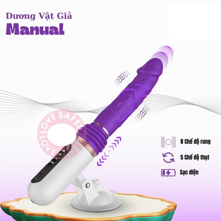 Dương Vật Giả Manual 8 Chế Độ Rung Thục Chính Hãng Cao Cấp Chống Nước