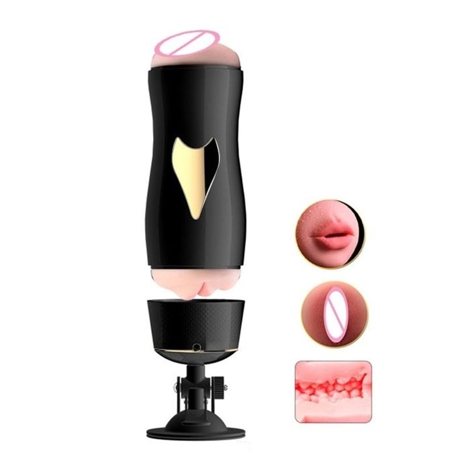 Cốc âm đạo 2 đầu miệng và âm đạo có đế dính tường