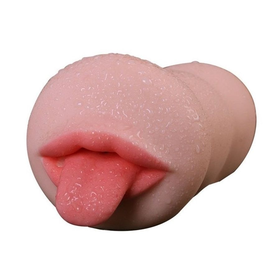 Âm đạo giả làm bằng silicon mềm dẻo hình miệng có lưỡi