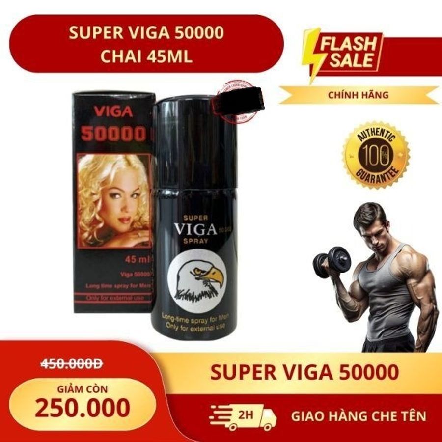 Bình xịt hỗ trợ kéo dài thời gian lâu ra dành cho nam Super Viga 50000