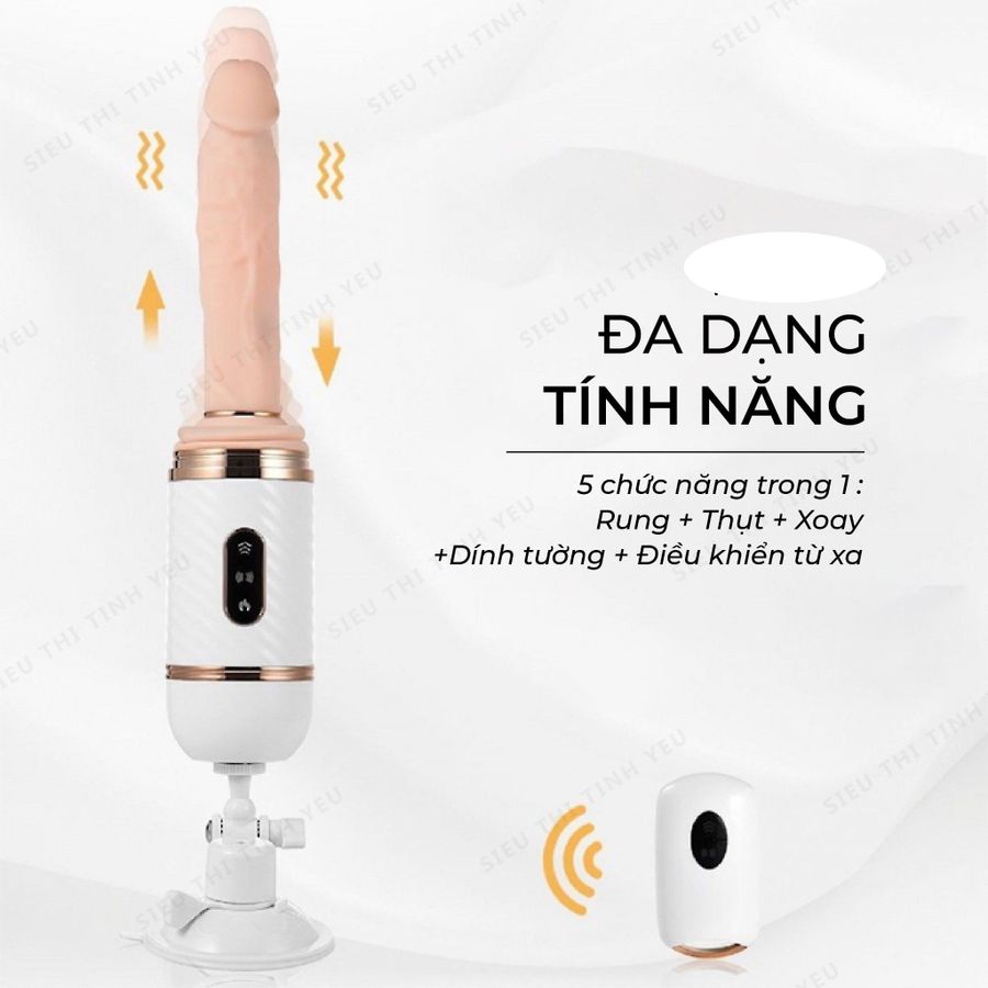 (Có video)Dương vật giả dính tường rung thục xoay cực mạnh Dibe Cyclone Fire