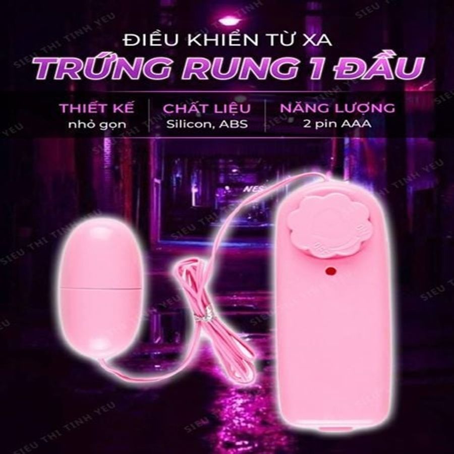 ( CÓ VIDEO ) Trứng rung cực giá cực rẻ 1 đầu dùng pin
