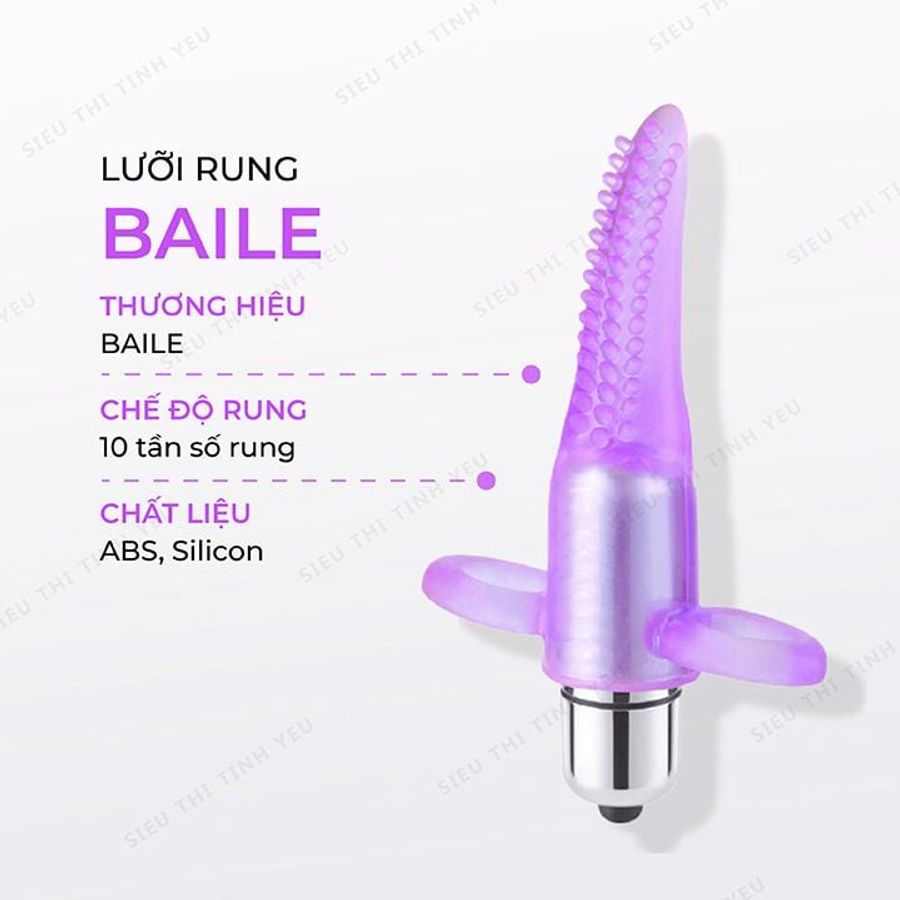 (Có Video) Lưỡi rung cực mạnh giá cực rẻ Baile màu tím dùng pin