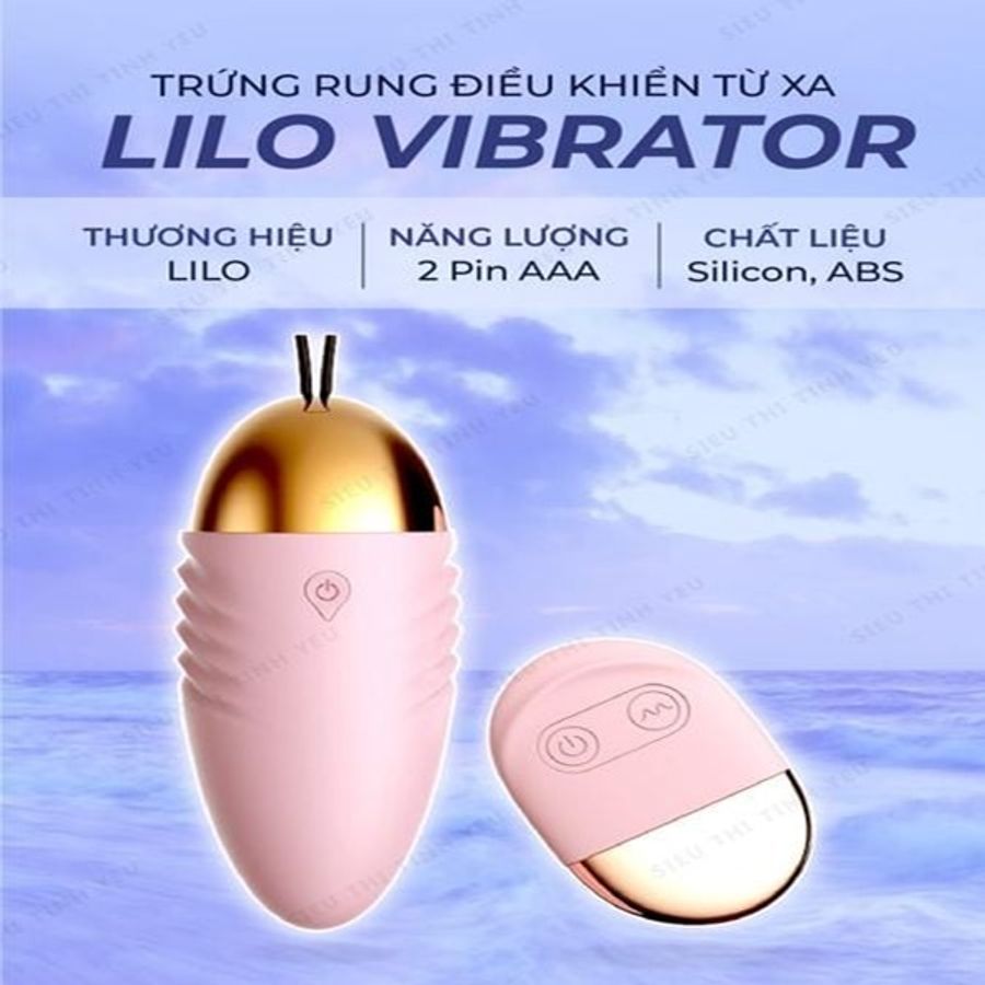 (Có Video) Trứng rung LiLo Vibrator điều khiển từ xa 10 chế độ rung dùng pin