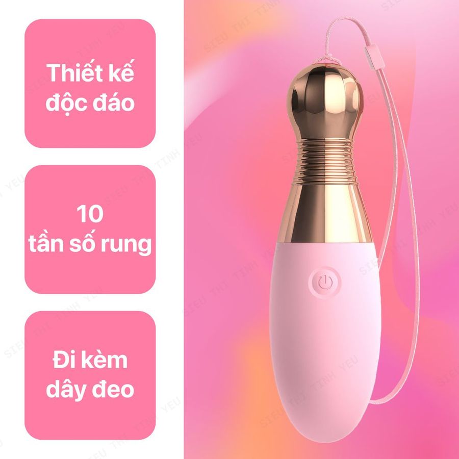 (Có Video) Trứng rung LiLo rung 10 tần số không dây sạc điện
