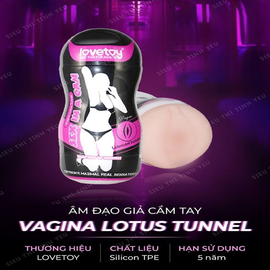 Cốc Âm đạo giả cầm tay tiện dụng Lovetoy rung đa chế độ dùng pin
