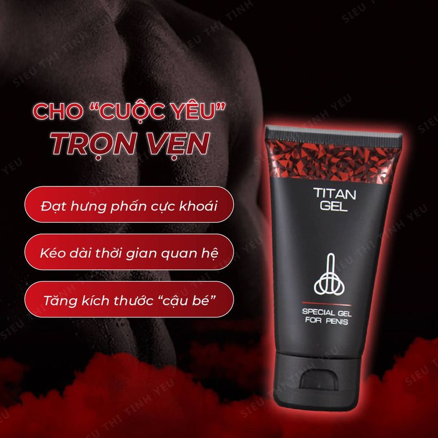 Gel bôi tăng kích thước dương vật cao cấp Titan Black 50ml