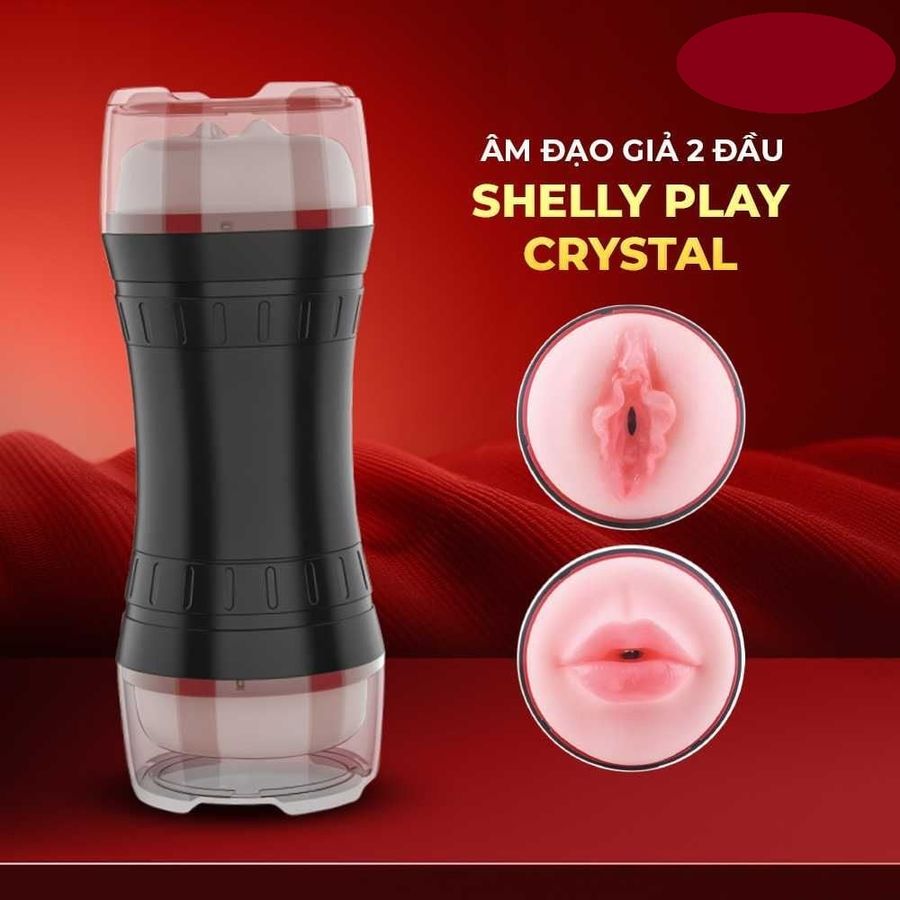 Âm đạo giả 2 đầu đa chức năng Shelly Play Crystal cao cấp chính hãng
