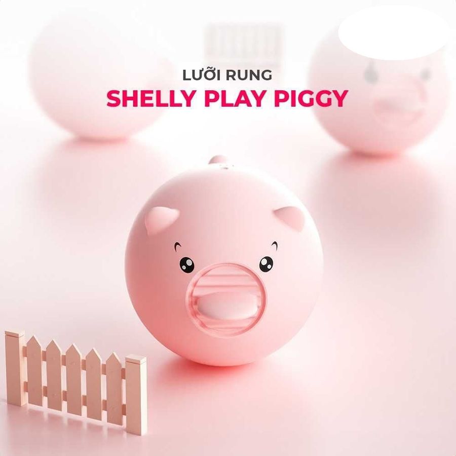 Lưỡi rung đa chức năng ngụy trang hình heo Shelly Play Piggy