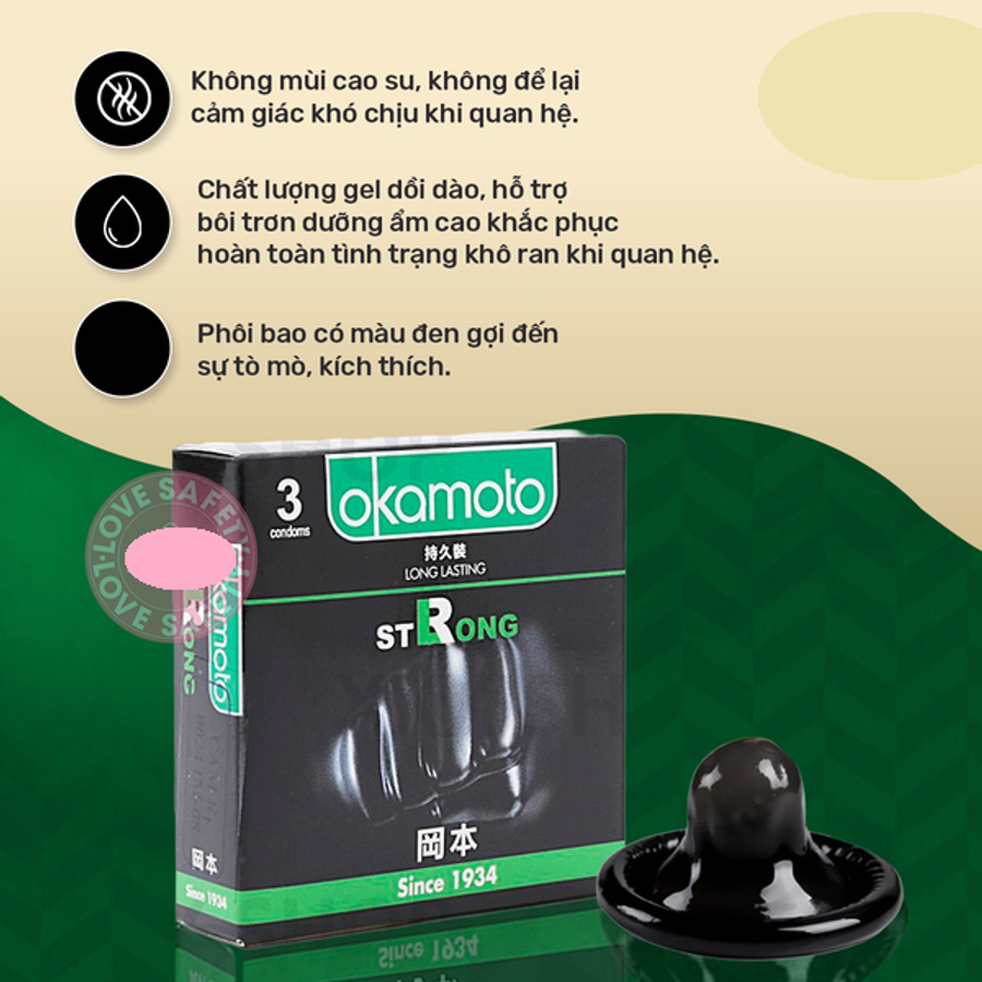 Bao Cao Su Kéo Dài Thời Gian Okamoto Strong Cao Cấp Chính Hãng