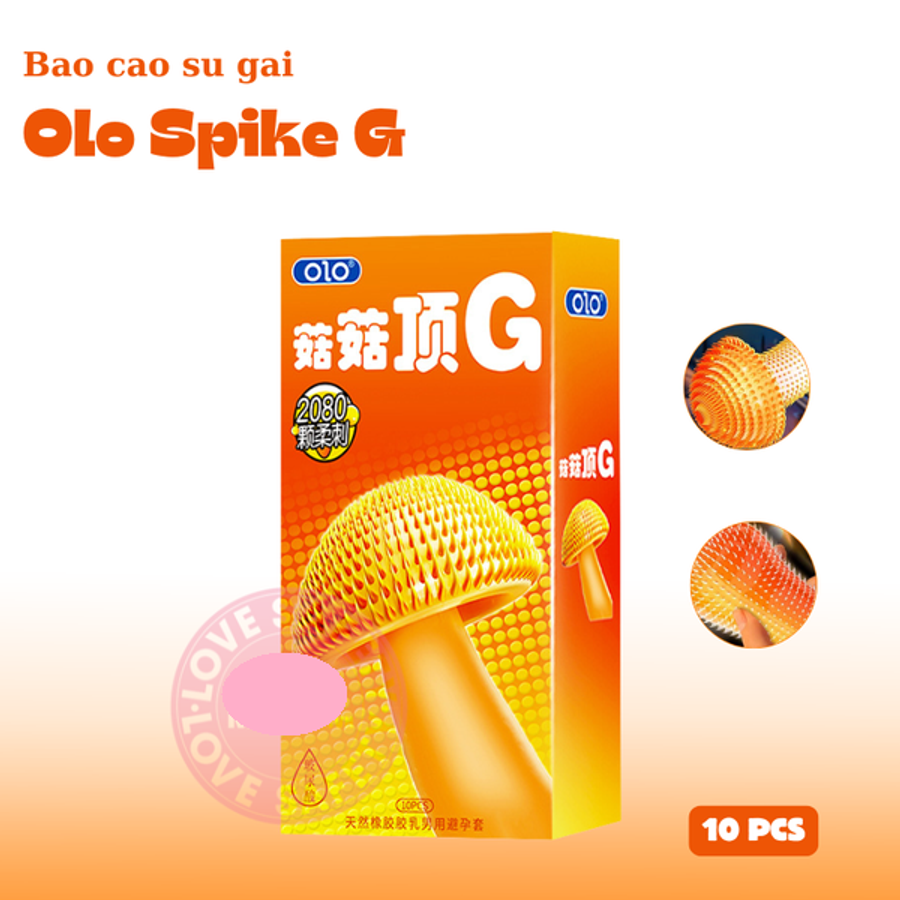 Bao Cao Su Gai Làm Ấm Dành Cho Cặp Đôi Olo Spike G Hộp 10 Cái Chính Hãng