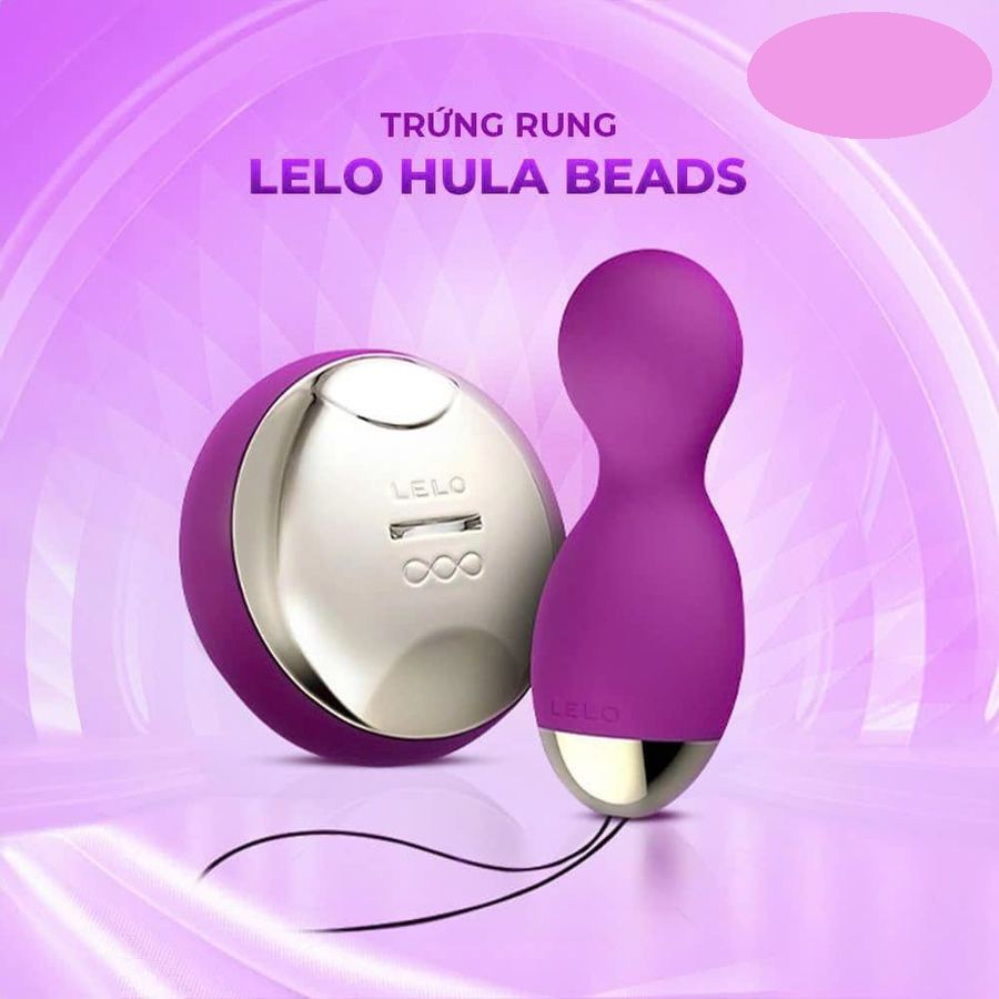 Trứng rung massage Silicon siêu mềm Lelo Hula Beads 8 chế độ rung cao cấp