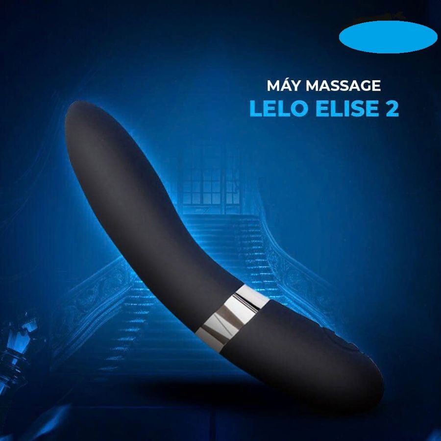 Máy massage silicon mềm mại Lelo Elise 2 cao cấp với 8 chế độ rung kép kích cảm giác rung chuyển cơ thể dữ dội