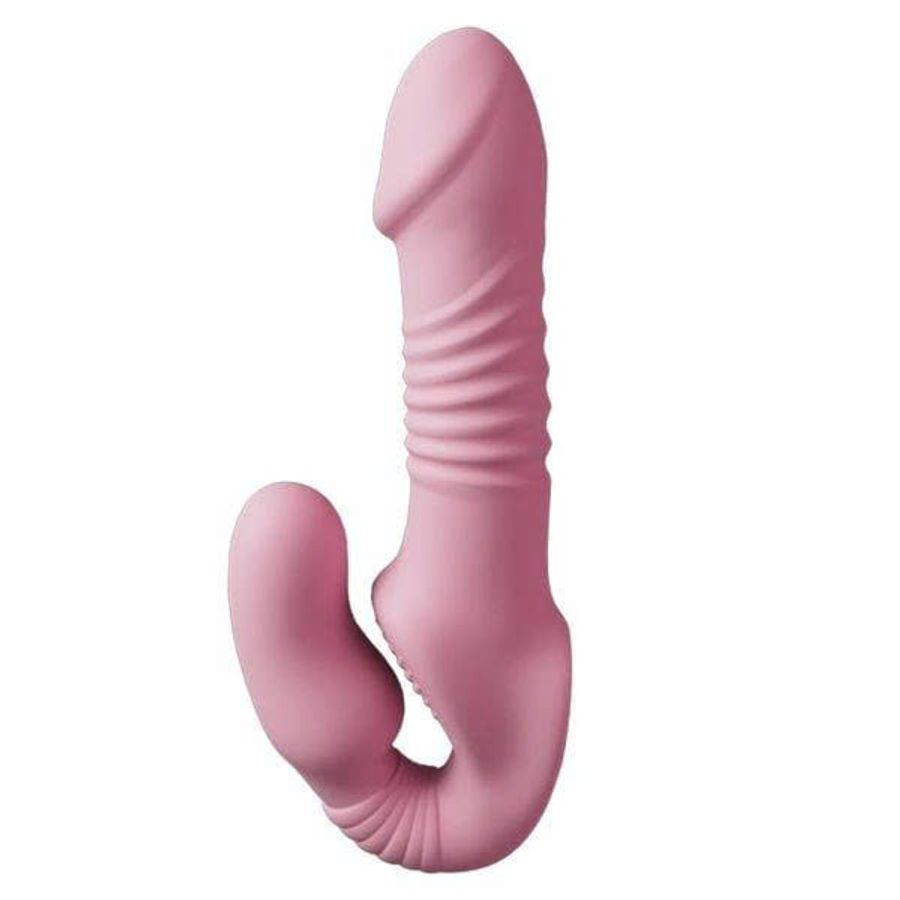 Dương Vật Giả Silicone Mềm Massage Rung - Thụt Yunman Les Double Giải Tỏa Nhu Cầu Cho Nữ - Hồng Đáng Yêu
