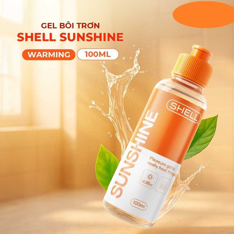 Gel ấm nóng Shell Sunshine - Chai 100ml cao cấp chính hãng