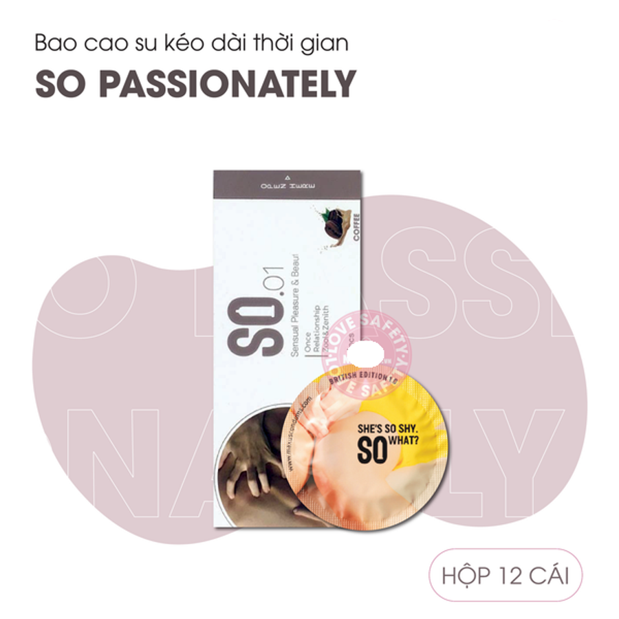 Bao Cao Su Hương Cà Phê SO Passionately - Hộp 12 Cái 377963