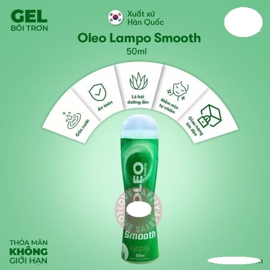 GeI Bôi Trơn Oleo Lampo Smooth Hương Nha Đam cho các cặp đôi chính hãng