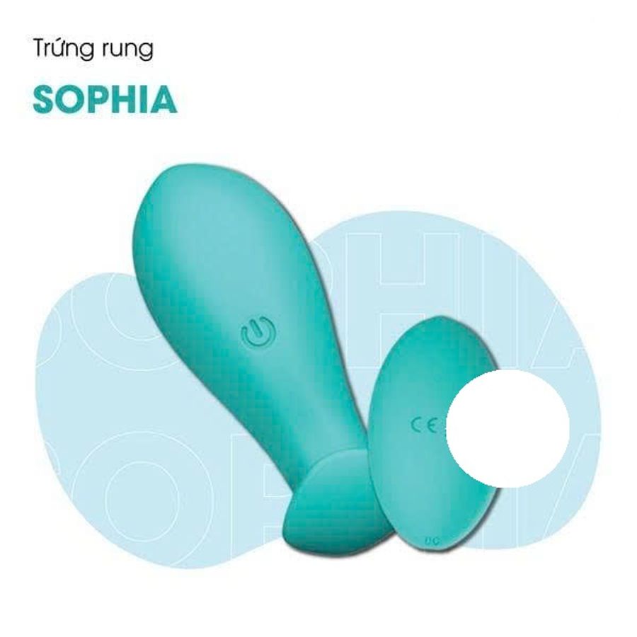Trứng Rung Silicone Mềm Mại Kháng Nước Cao Cấp Sophia 10 Chế Độ Rung - Sạc Điện