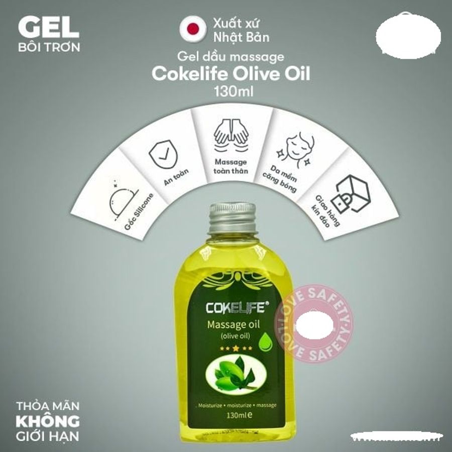 Gel Dầu Massage Body Cokelife Olive Oil cho các cặp đôi chính hãng
