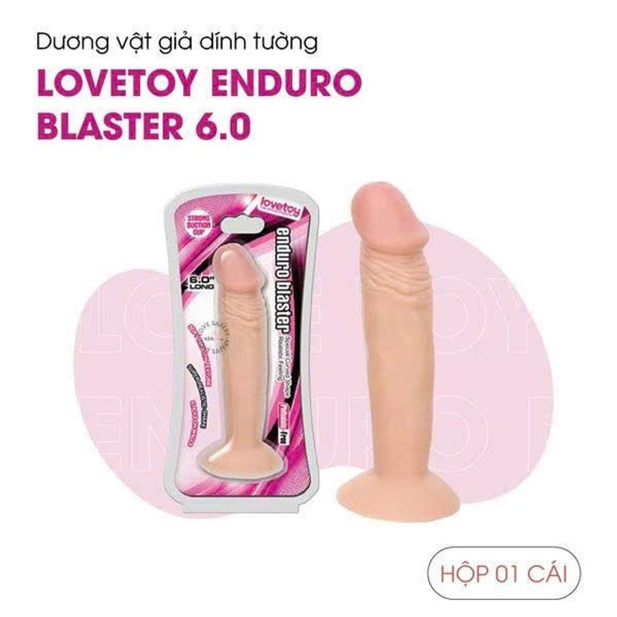 Dương Vật Dính Tường Lovetoy Enduro Blaster Mềm Dẻo 6.0 dành cho nữ giới chính hãng