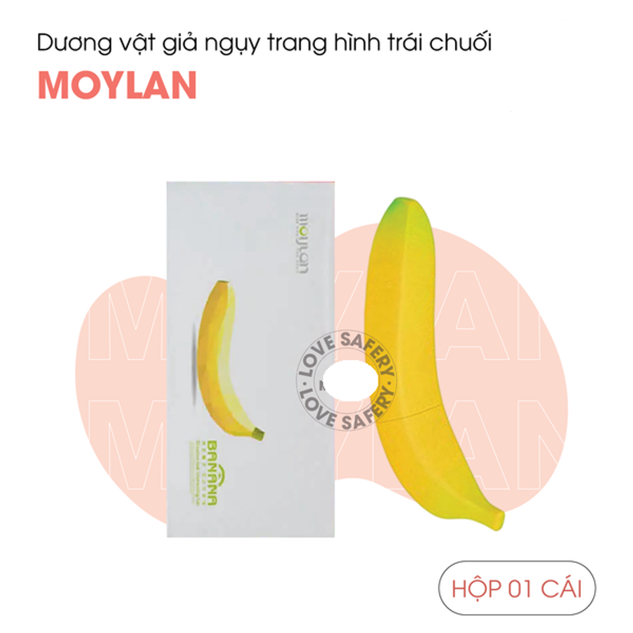 Dương Vật Giả Ngụy Trang Hình Trái Chuối Moylan Rung Đa Chế Độ Cao Cấp