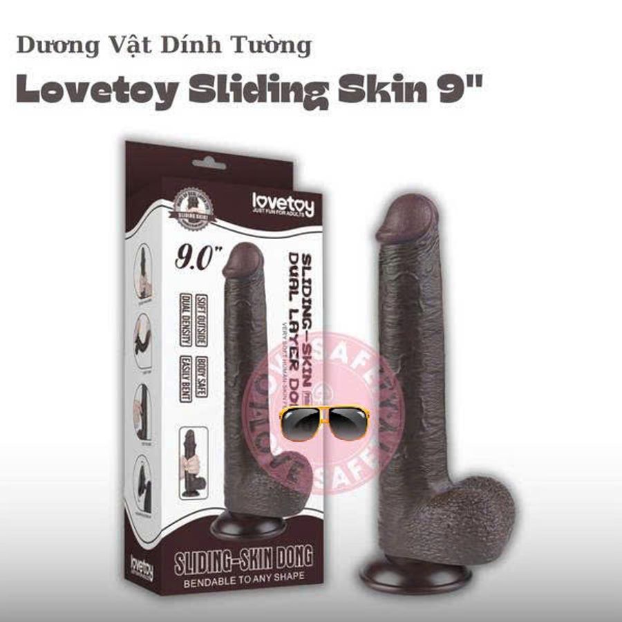 Dương Vật Dính Tường Siêu Mềm Lovetoy Sliding Skin Dong 9.0 dành cho nữ giới chính hãng