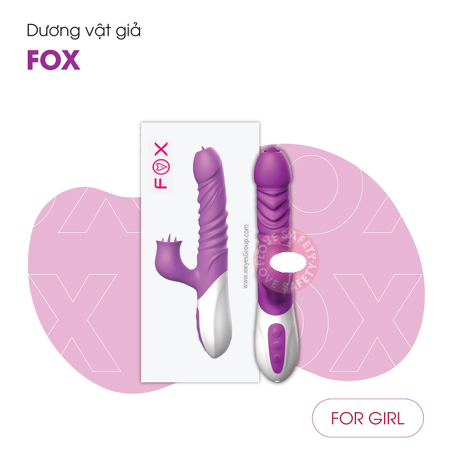 Dương Vật Giả Fox Tỏa Nhiệt Rung Thụt Ngoáy 10 Chế Độ Cao Cấp