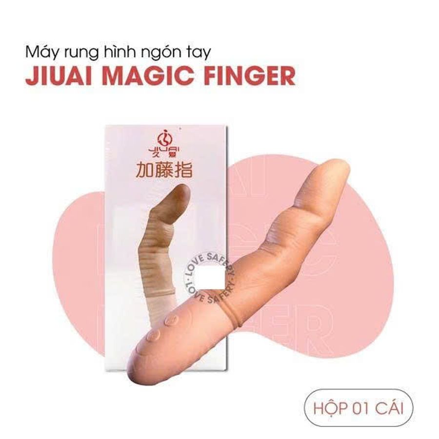 Máy Rung Nguỵ Trang Hình Ngón Tay Jiuai Magic Finger Toả Nhiệt Chính Hãng