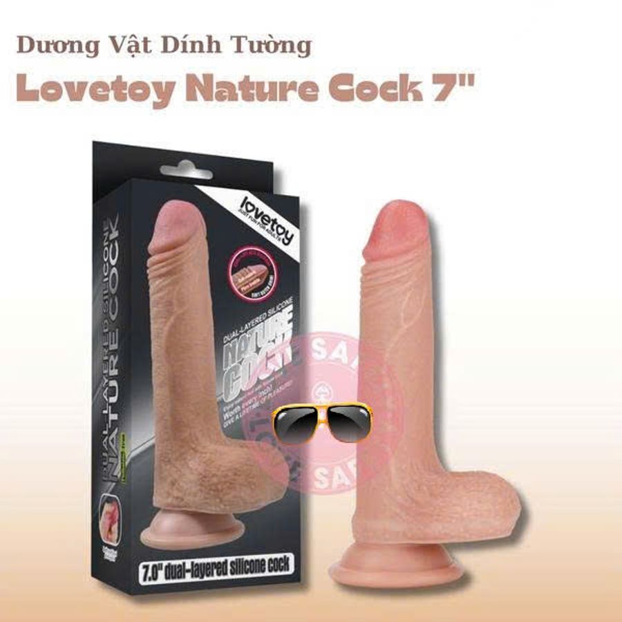 Dương Vật Giả Dính Tường Có Bìu Lovetoy Nature Cock 7