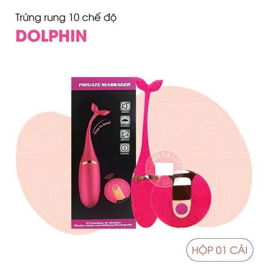 Trứng Rung Dolphin 10 Chế Độ Rung Chính Hãng 376424