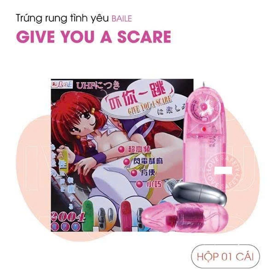 Trứng Rung Baile Give You A Scare 2 Đầu Inox Chính Hãng 376590