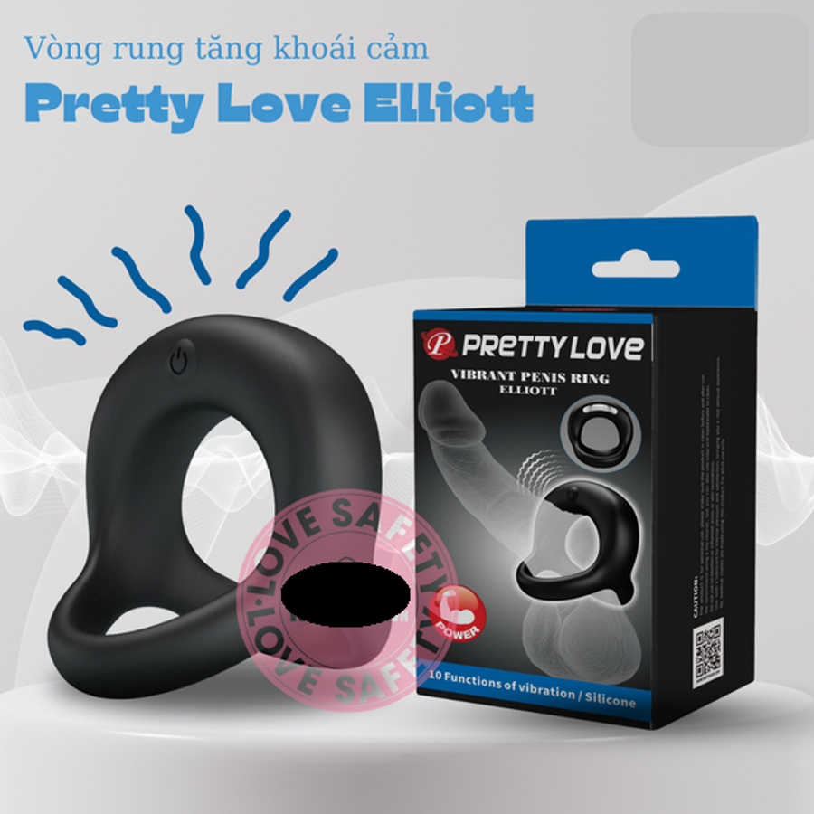 Vòng Rung Pretty Love Elliott 10 Chế Độ Rung Cho Nam Chính Hãng