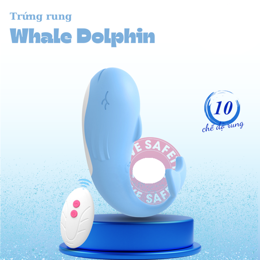 Trứng Rung Whale Dolphin 10 Chế Độ Rung Chính hãng cao cấp