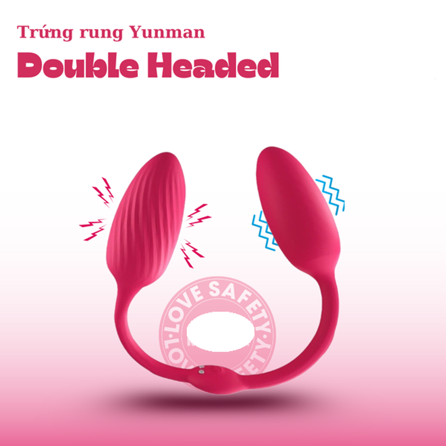 Trứng Rung 2 Đầu Kéo Dài Cao Cấp Yunman Double Headed Chính Hãng
