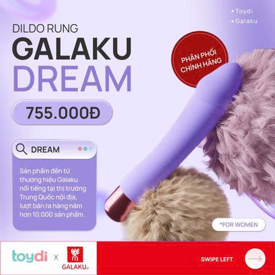 Trứng Rung Massage Kích Thích Điểm G Galaku Dream Chính Hãng